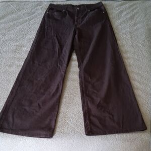 Divided Brown Wide Leg Pants